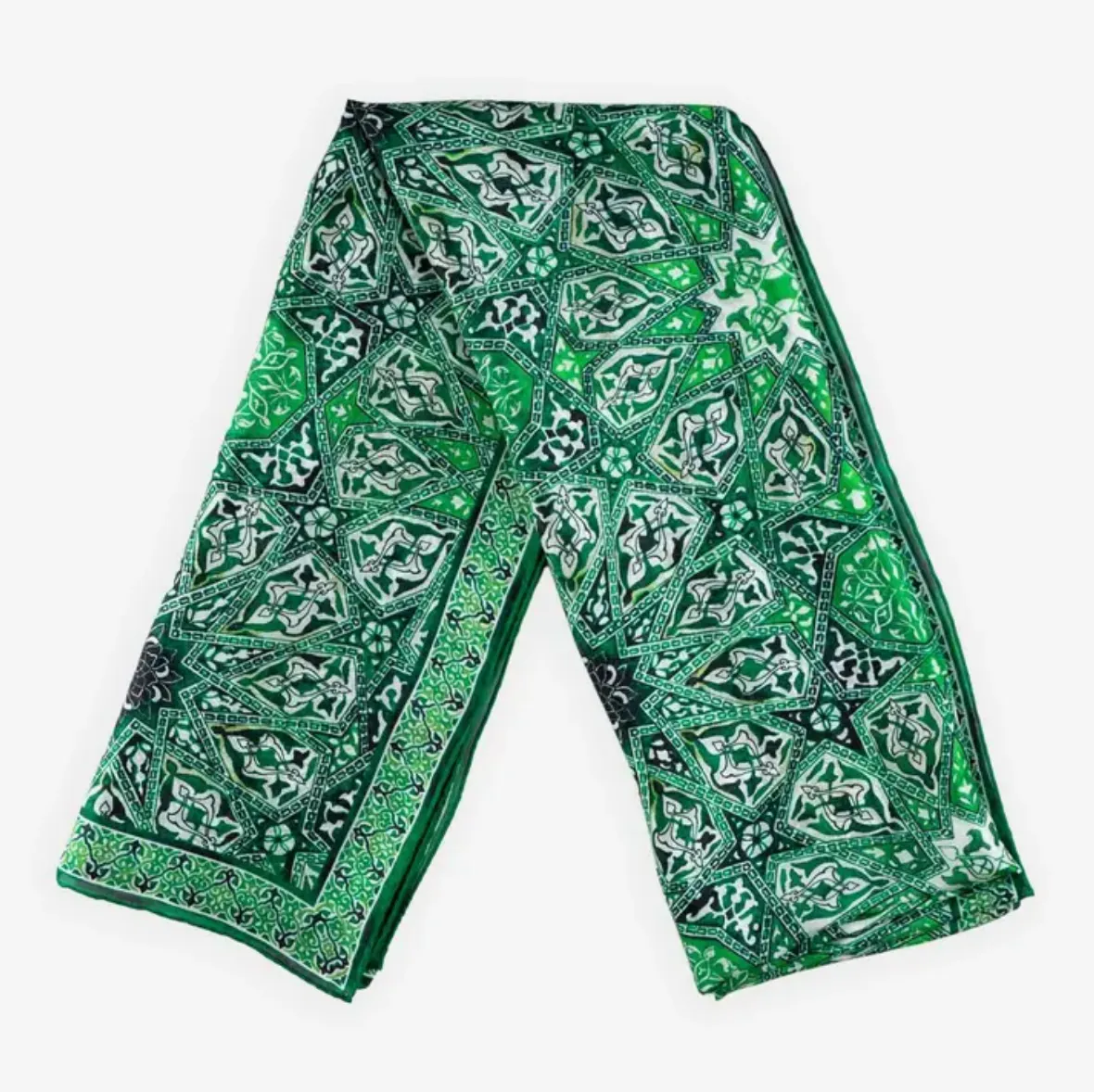 Ottoman Green Silk Scarf