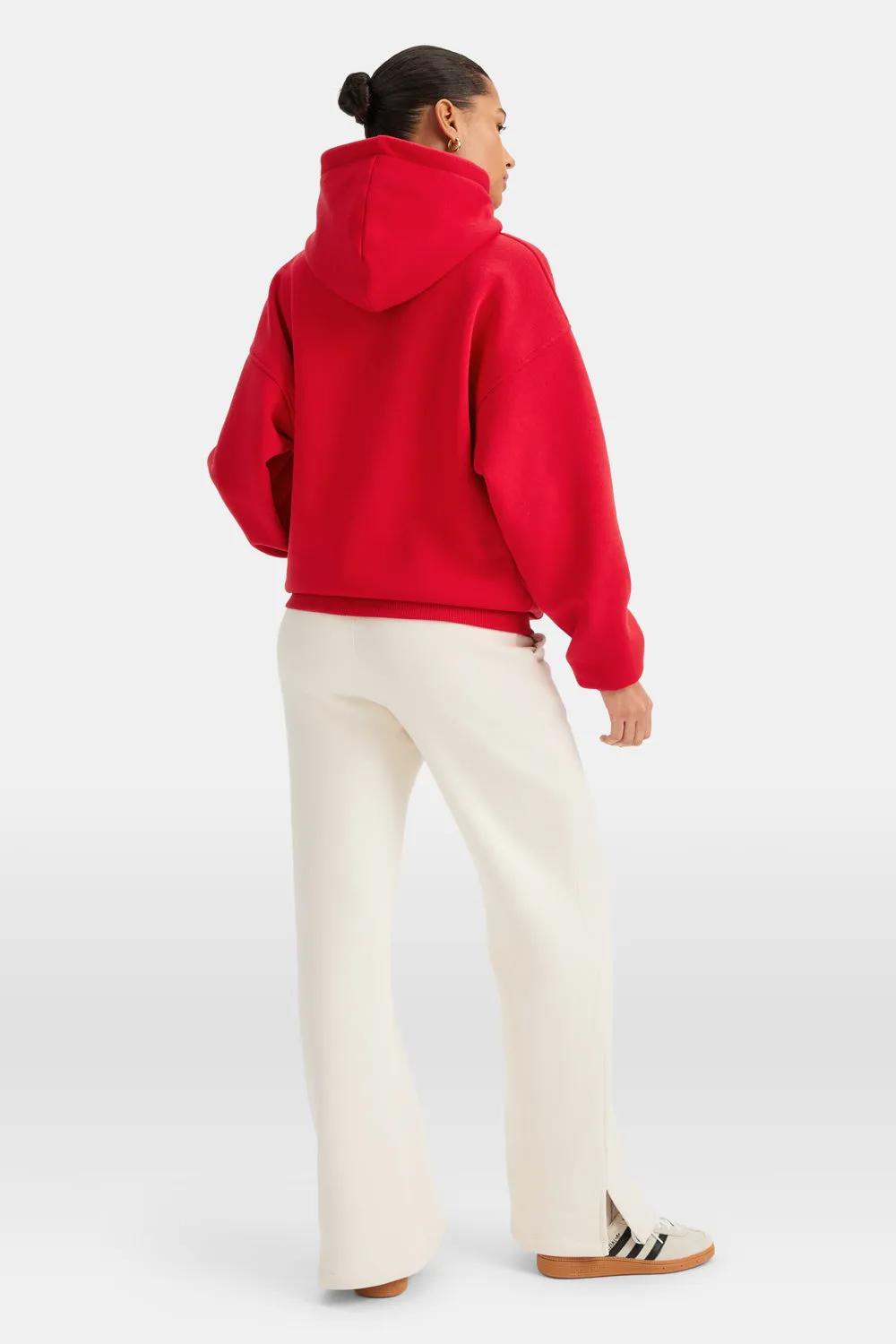 OVERSIZED CLUB HOODIE - CHILLI RED