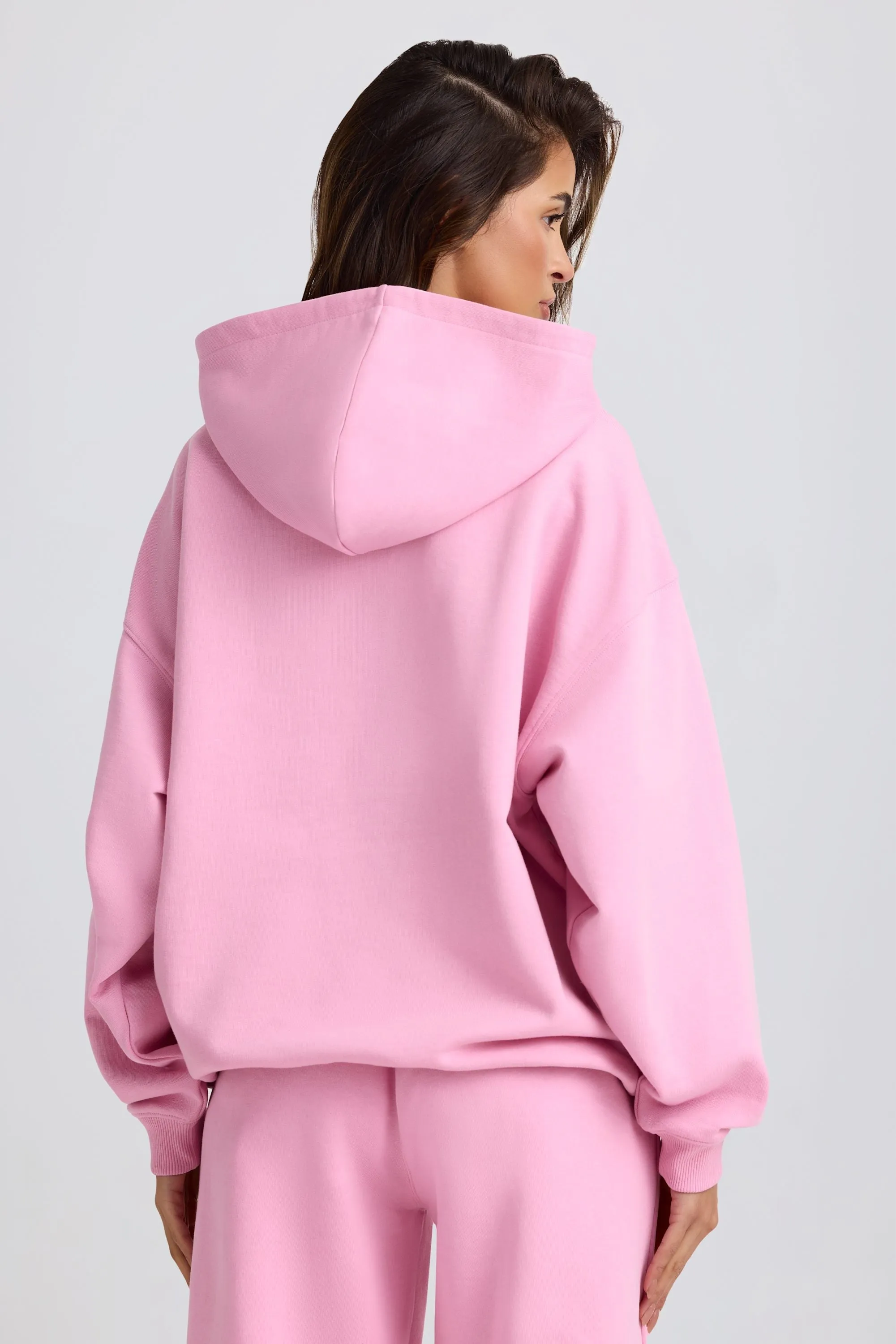 Oversized Hoodie in Baby Pink