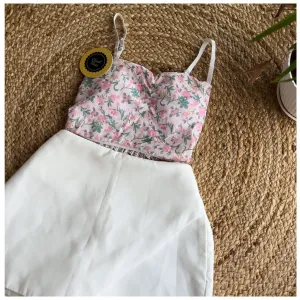 Pam floral crop top