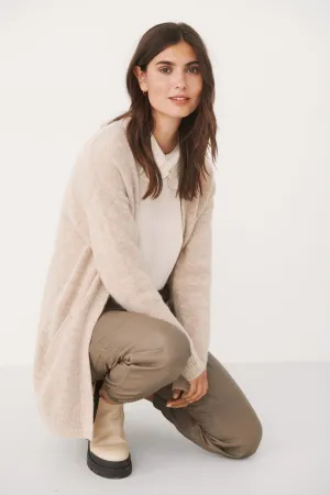 Part Two Eitona Knitted Cardigan (Natural Melange)