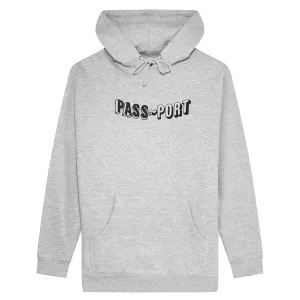 Pass~Port - Sunken Logo Embroidery Hoodie Ash