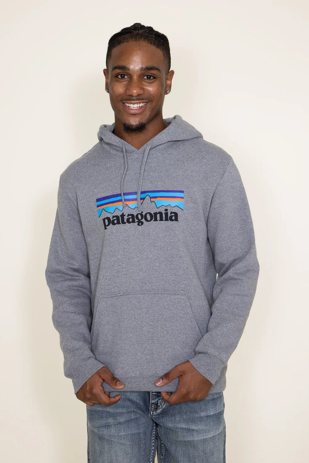 Patagonia Men’s P-6 Logo Uprisal Hoodie in Grey | 39622-GLH