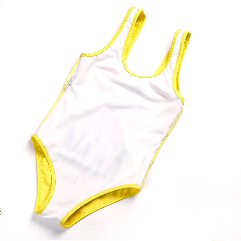 Patchwork Striped Girls Kids One Piece Swimwear Swimsuit 2022 Summer Children Monokini Baby Kids Bathing Suit Swimsuits XA012