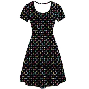 Pawfectly Rainbow Deluxe Pocket Dress