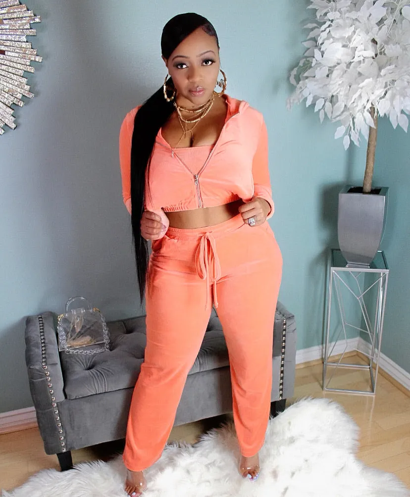 Peach Me Velour