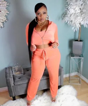 Peach Me Velour