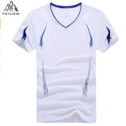PEILOW big size M~6XL,7XL,8XL,9XL Quick Dry Slim Fit tops&Tees Men Printed T-Shirts Compression Shirt Tops Short Sleeve T Shirt