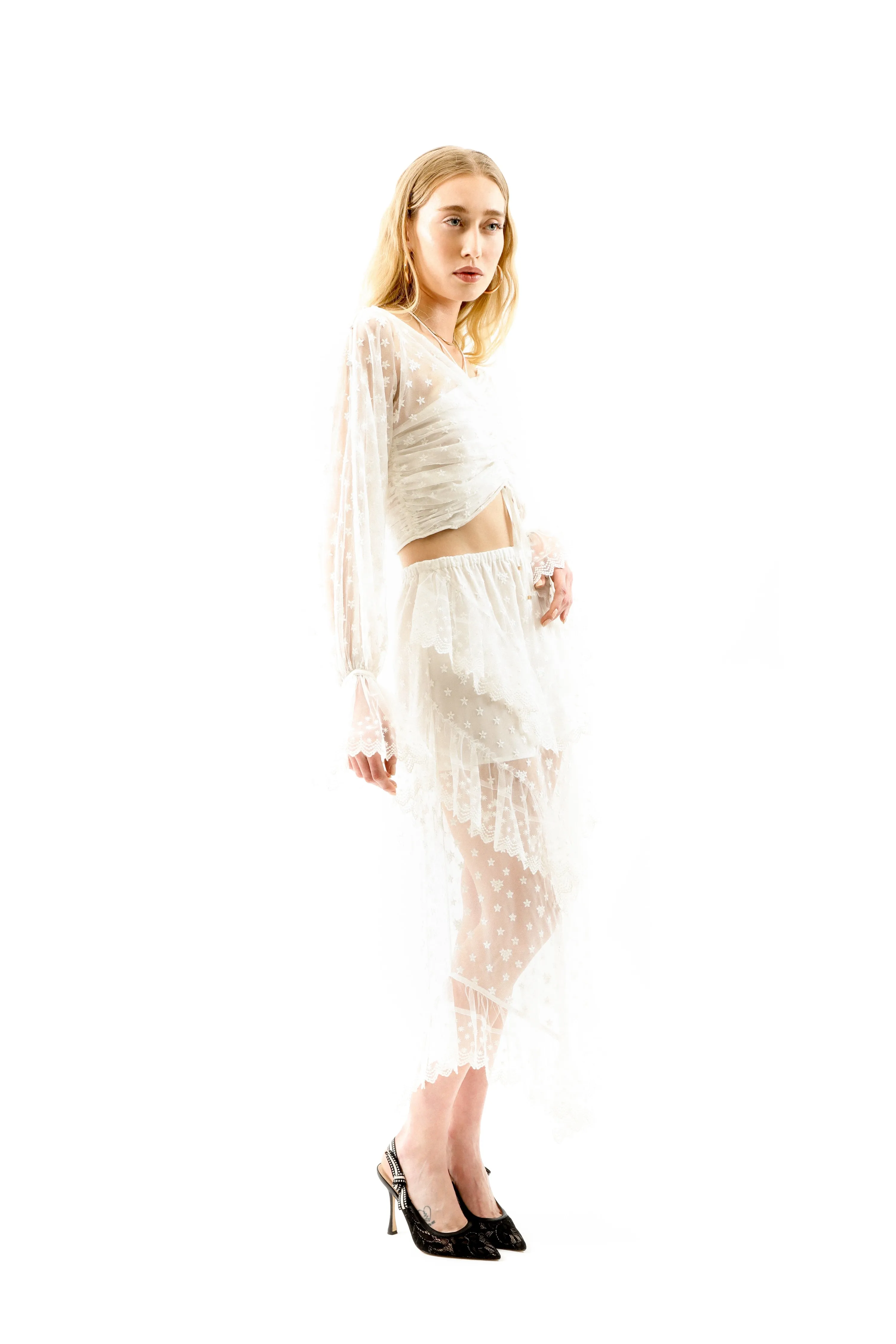 Petra Crop Top White