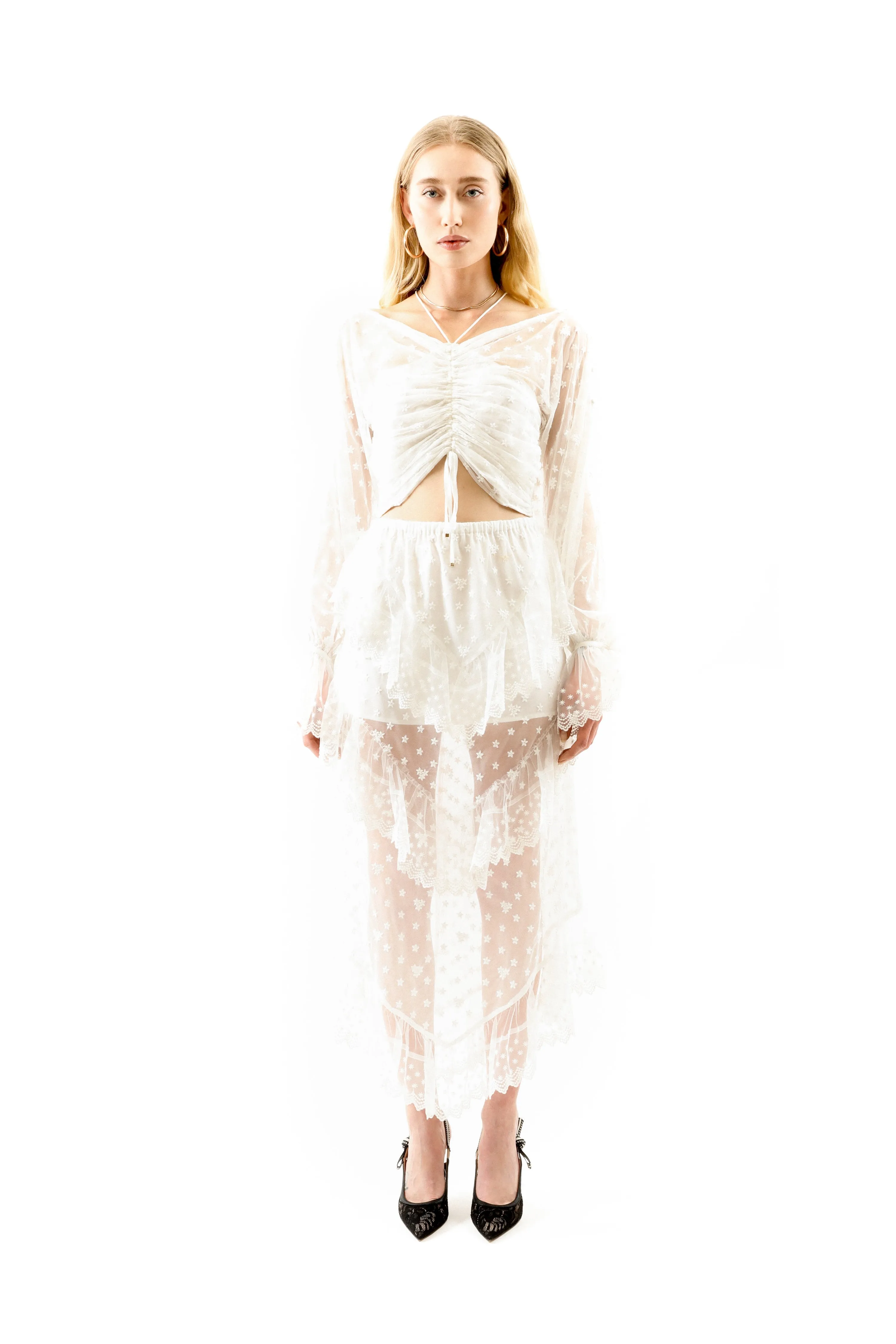 Petra Crop Top White