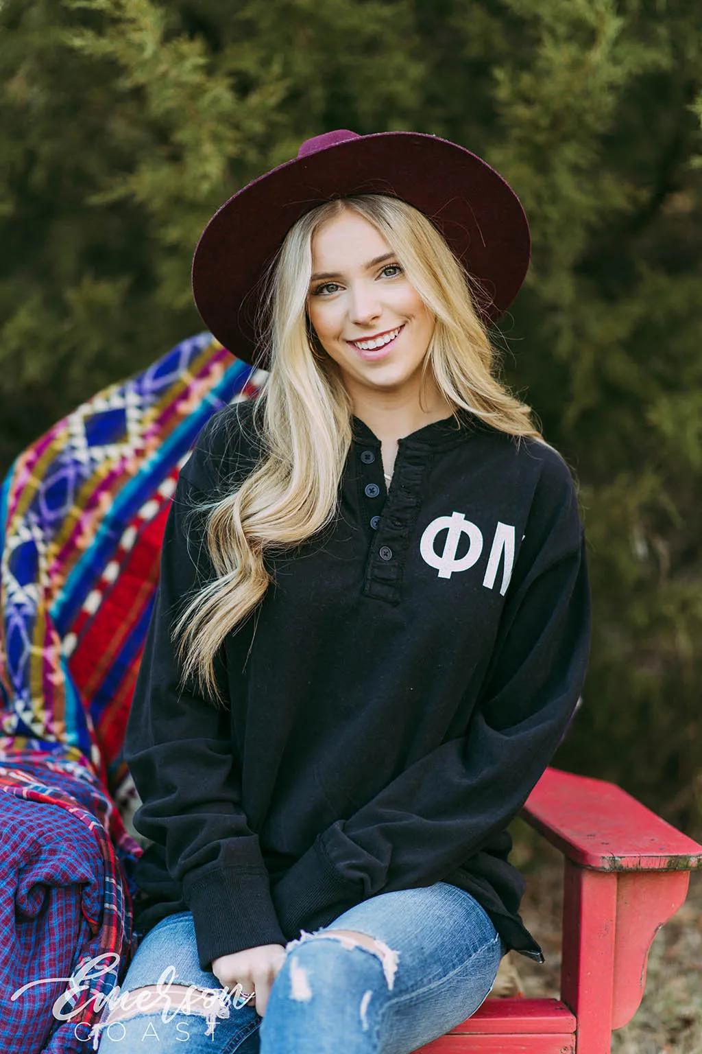 Phi Mu Simple PR Henley