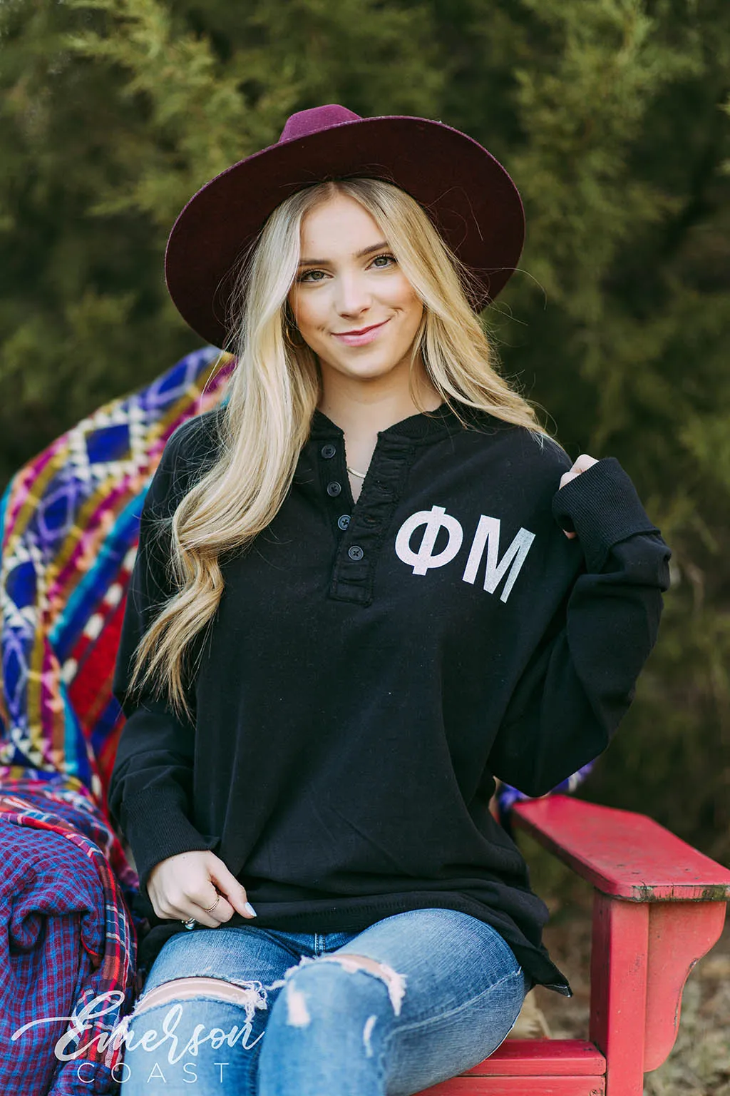 Phi Mu Simple PR Henley