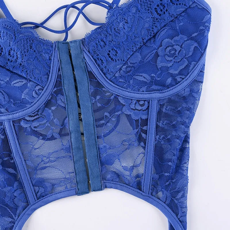 Phillipa Lace Crop Top