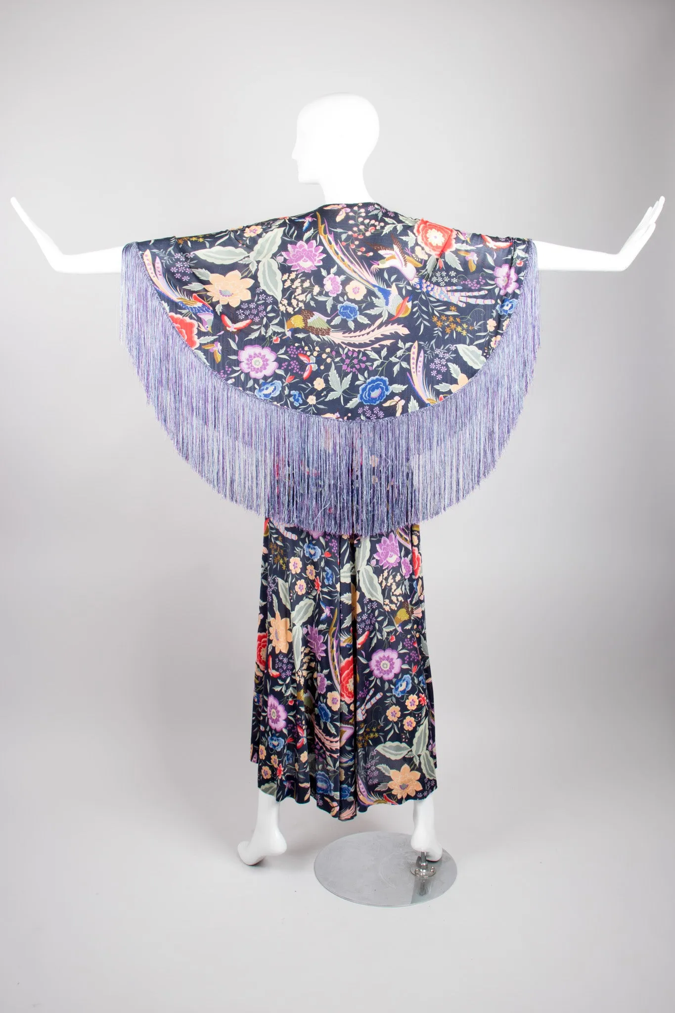 Piano Shawl Cape Top & Skirt Set