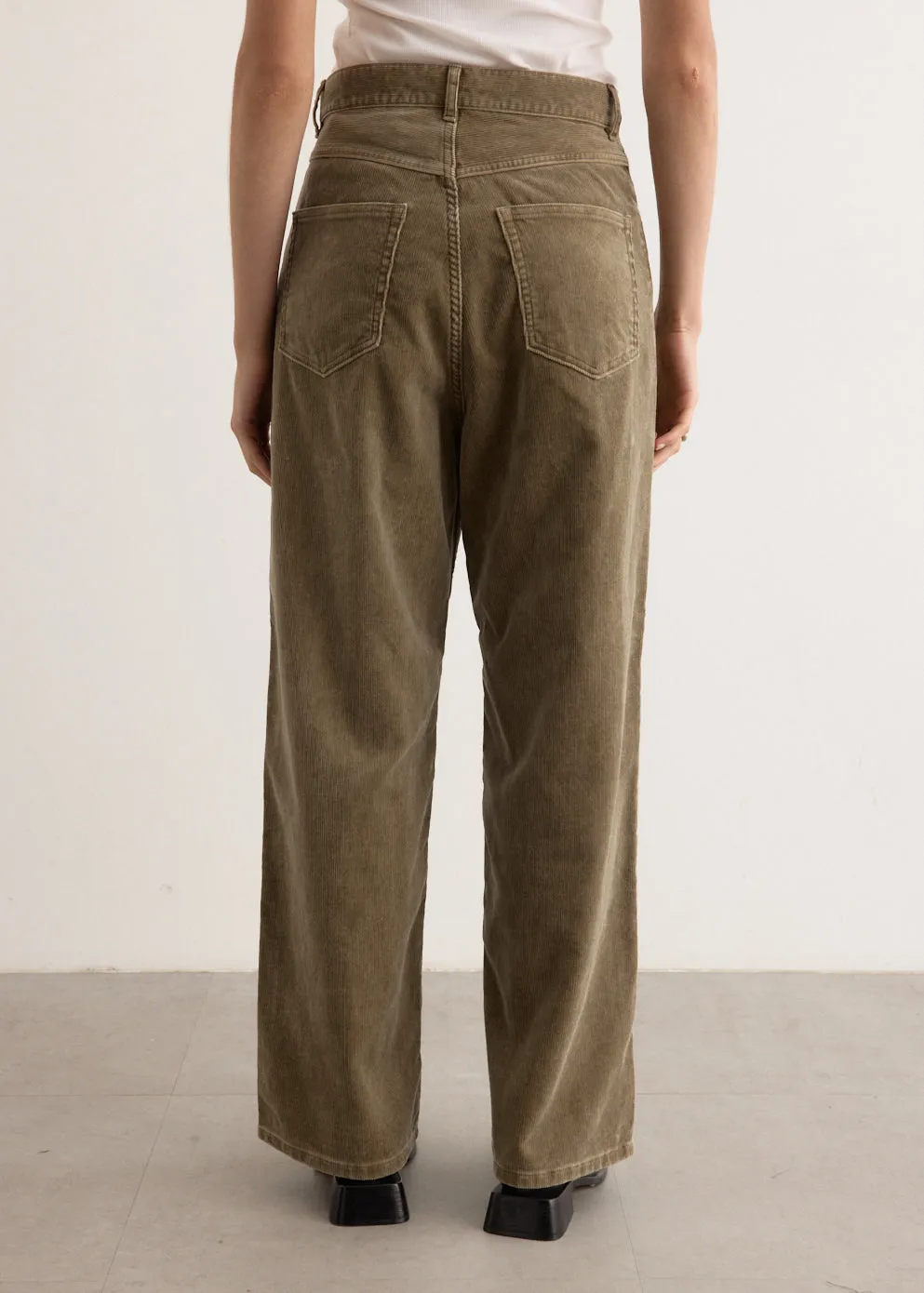 Pigment Dye Finx Corduroy Wide 5P Pants