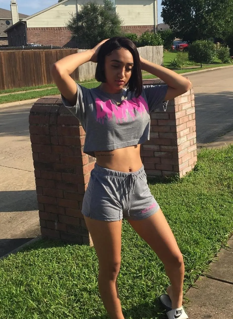 Pink Drippin | Gray Crop Top Set