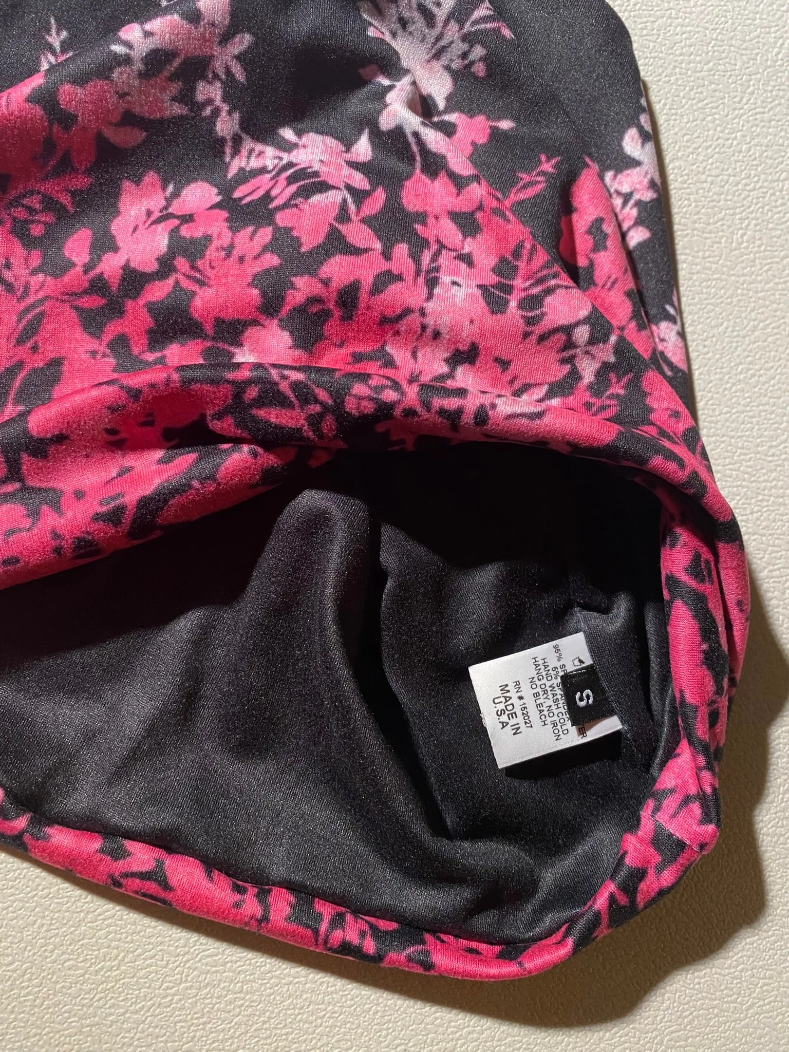 Pink Ombre' Leaves Leggings Bandeau Top Athleisurewear Set