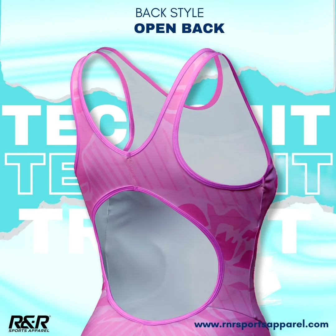 PinkWave Women's Open Back Kneeskin Tech Suit Swimsuit