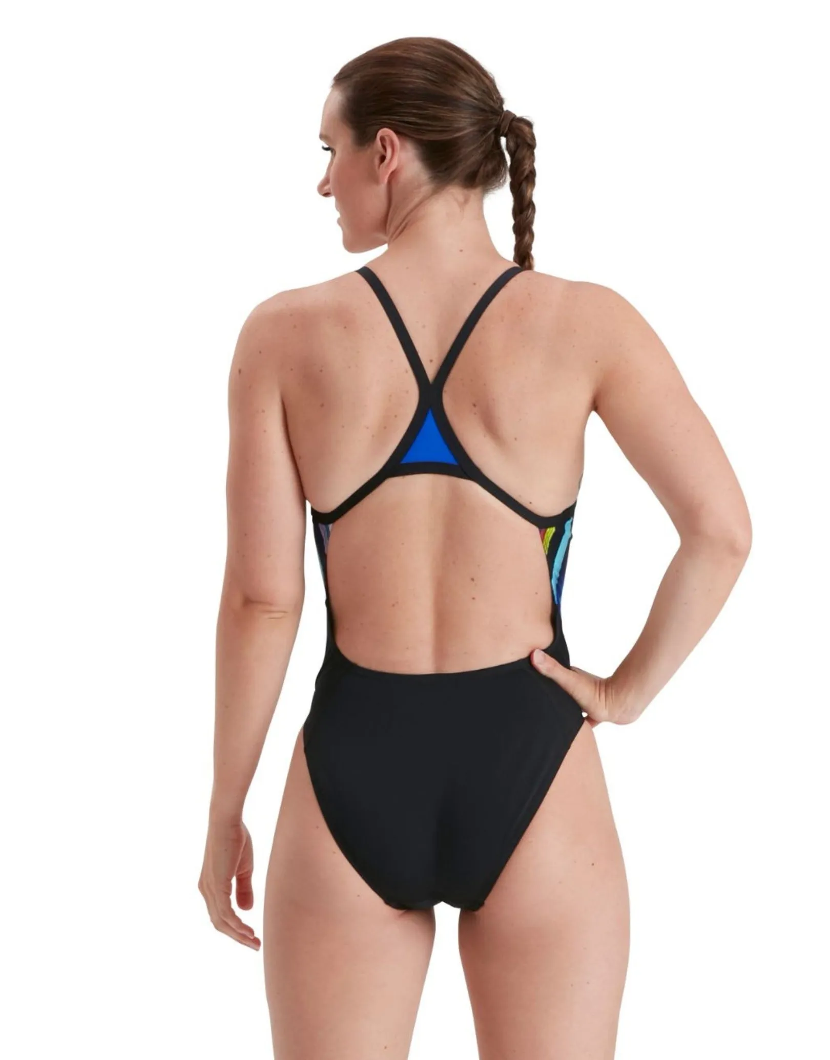 Placement Thinstrap Muscleback Swimsuit - Multi