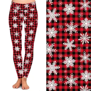 Plaid Snowflake Mommy & Me Set