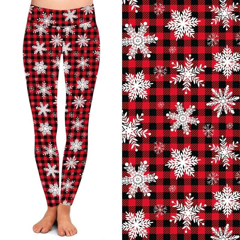 Plaid Snowflake Mommy & Me Set