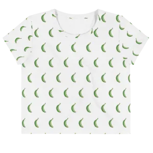 Platano All-Over Print Dominican Crop Top Tee