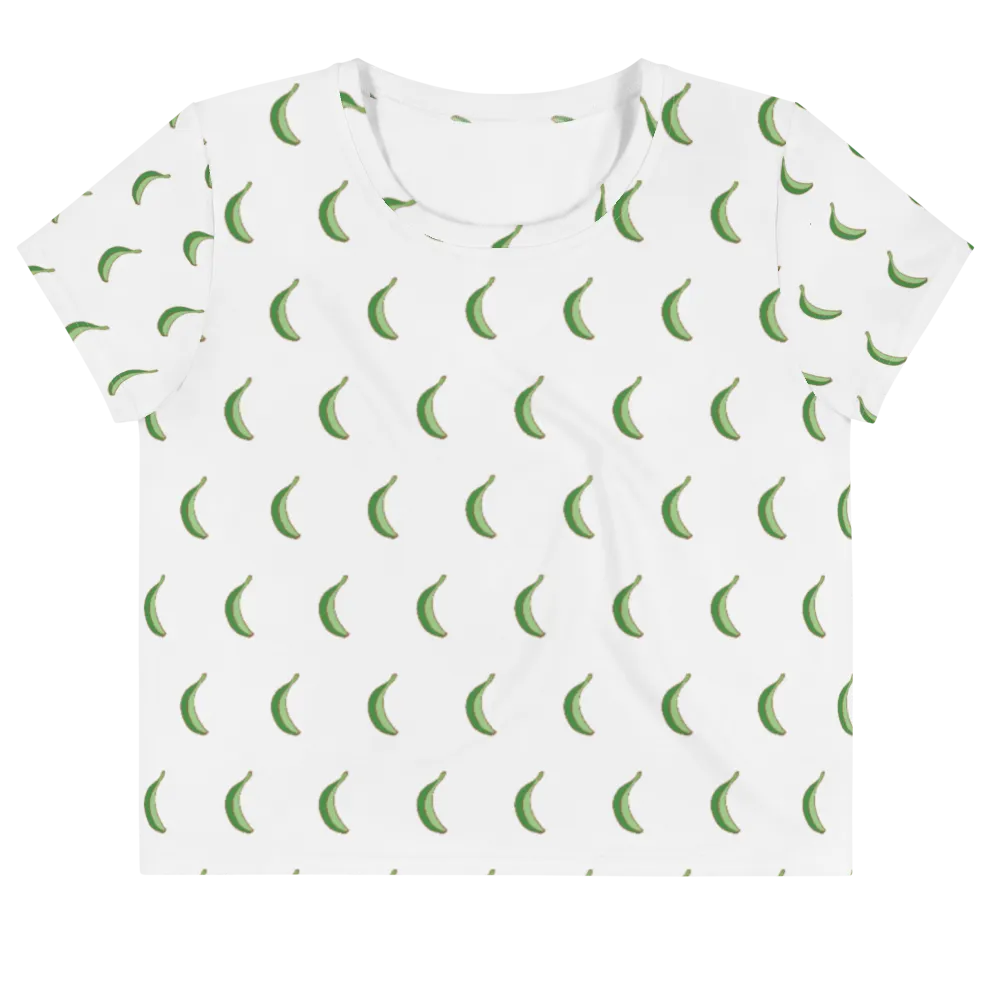 Platano All-Over Print Dominican Crop Top Tee