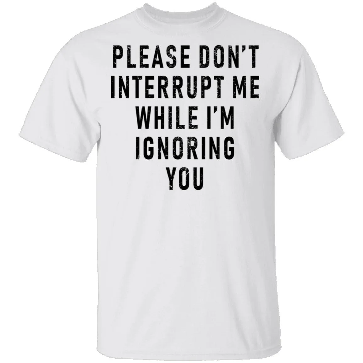 Please Don't Interrupt Me While I'm Ignoring You T-Shirt