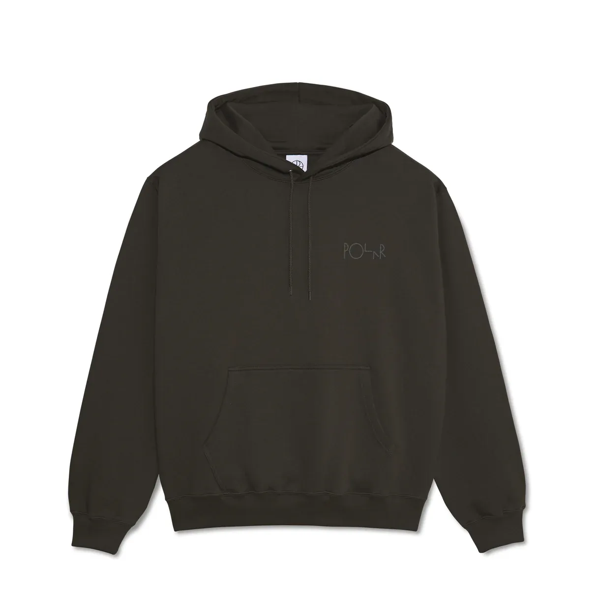 Polar Skate Co Dave Stroke Logo Hoodie - Dirty Black