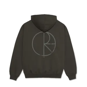 Polar Skate Co Dave Stroke Logo Hoodie - Dirty Black
