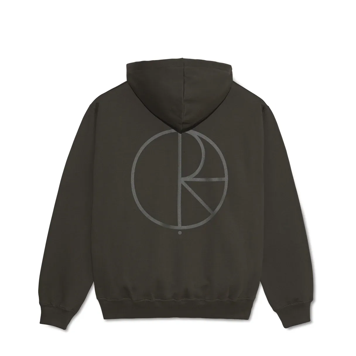 Polar Skate Co Dave Stroke Logo Hoodie - Dirty Black