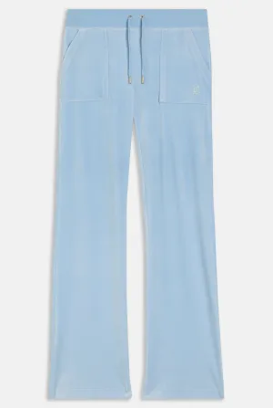 POWDER BLUE CLASSIC VELOUR DEL RAY POCKETED BOTTOMS