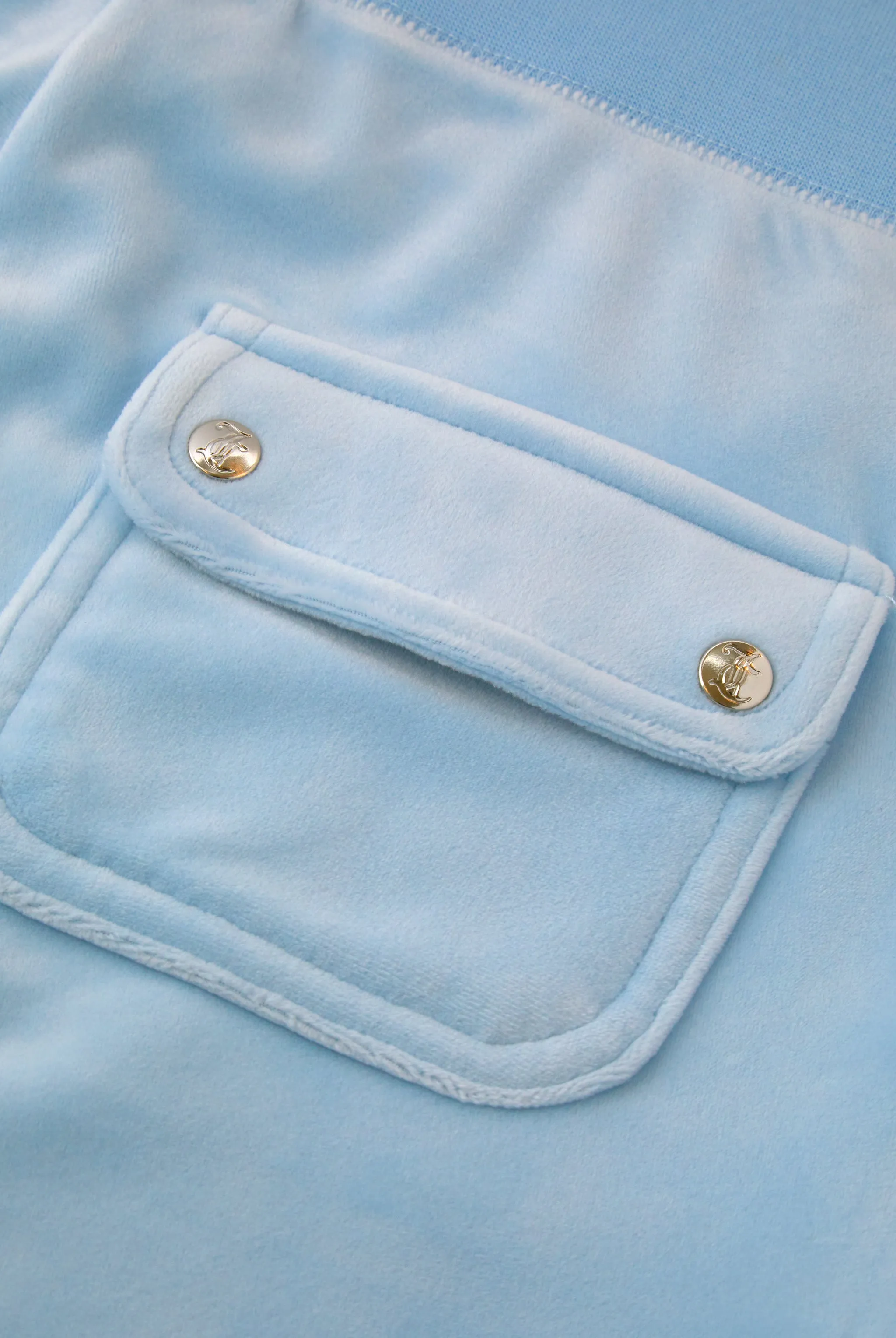POWDER BLUE CLASSIC VELOUR DEL RAY POCKETED BOTTOMS