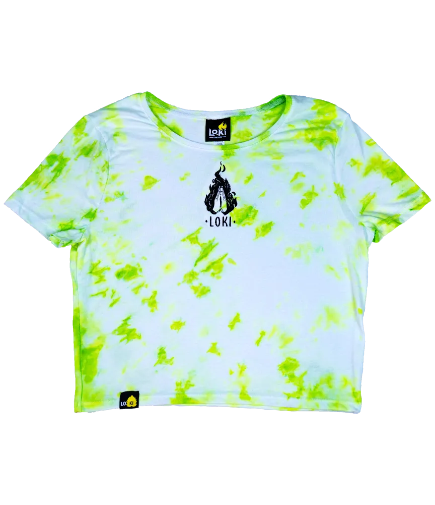 Pray Logo - Crop-Top - The Spring Stain Dye