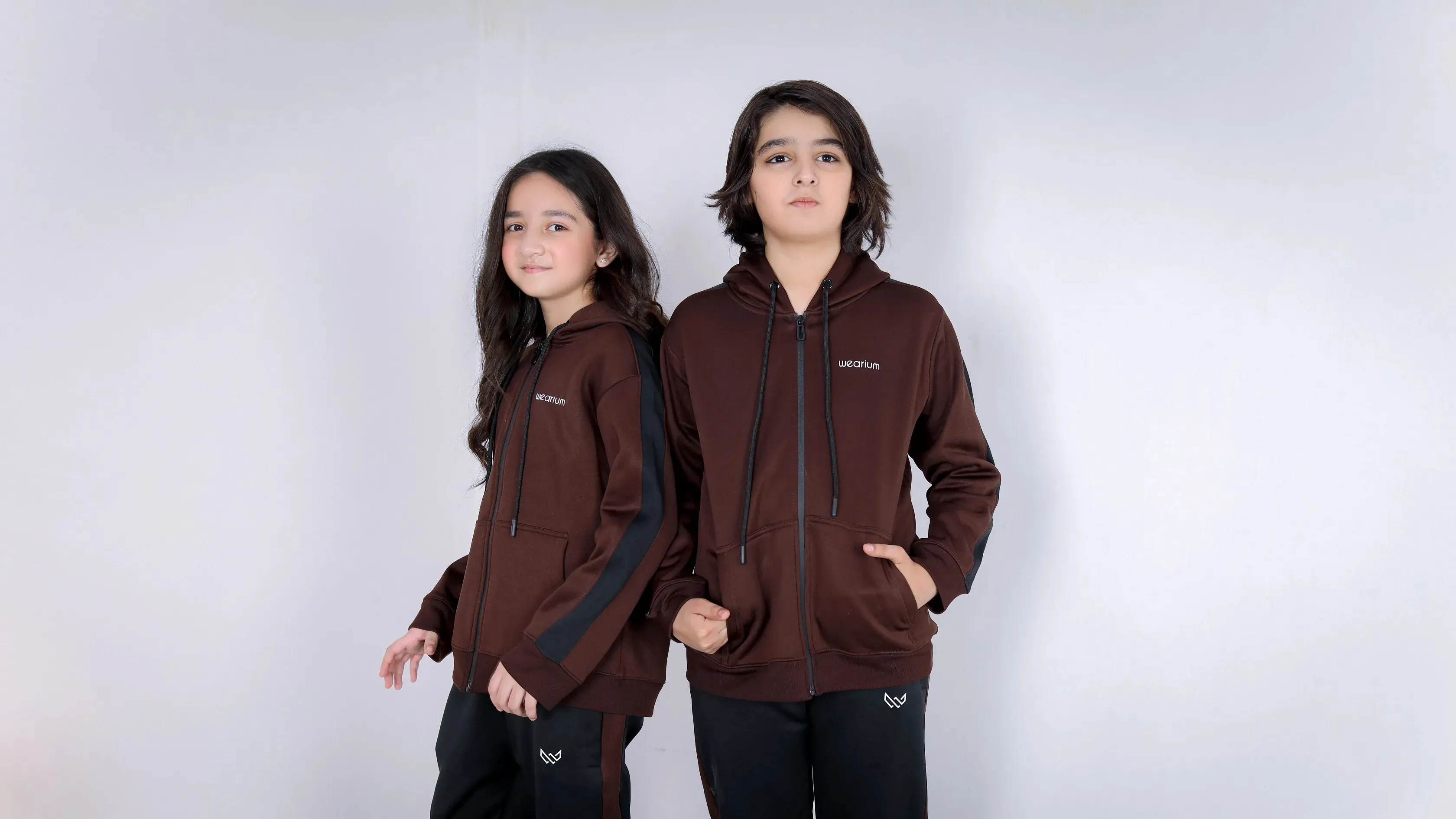 Premium Classic Brown - Kids Winter Tracksuit