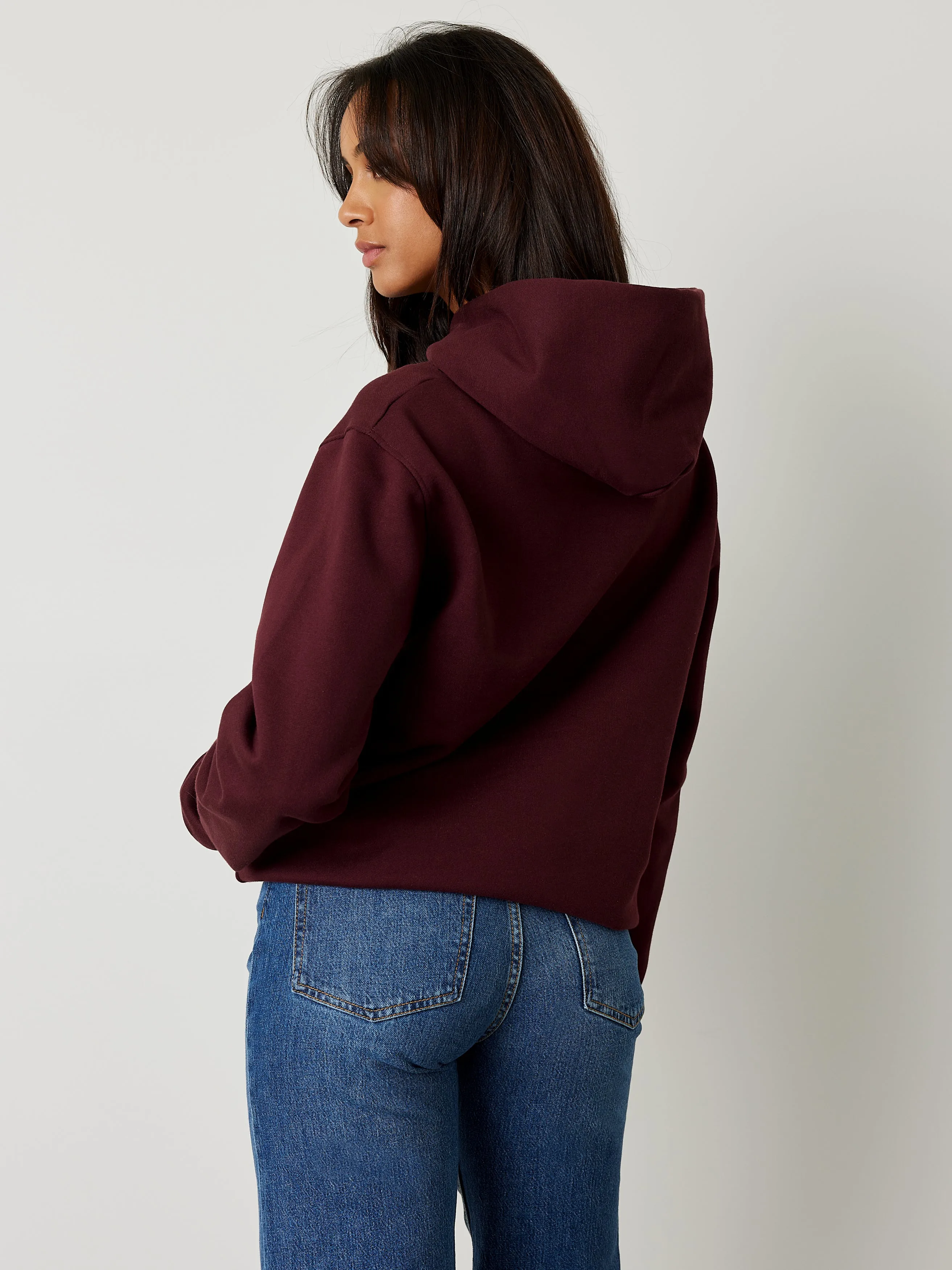 Premium Heavyweight Hoodie - GARDE Broderie - Bourgogne