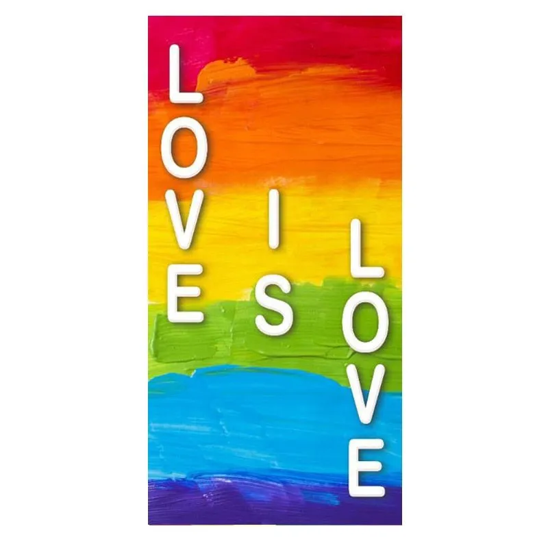 Pride Rainbow Beach Towel