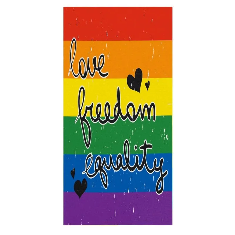 Pride Rainbow Beach Towel