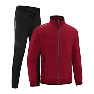 PRIJOUHE Men's Tracksuit Hooded Fitness Sport Suits Gym Hoodie 2 Piece Hoodies Joggers Sweatpants Sets Gym Jogging Tracksuits