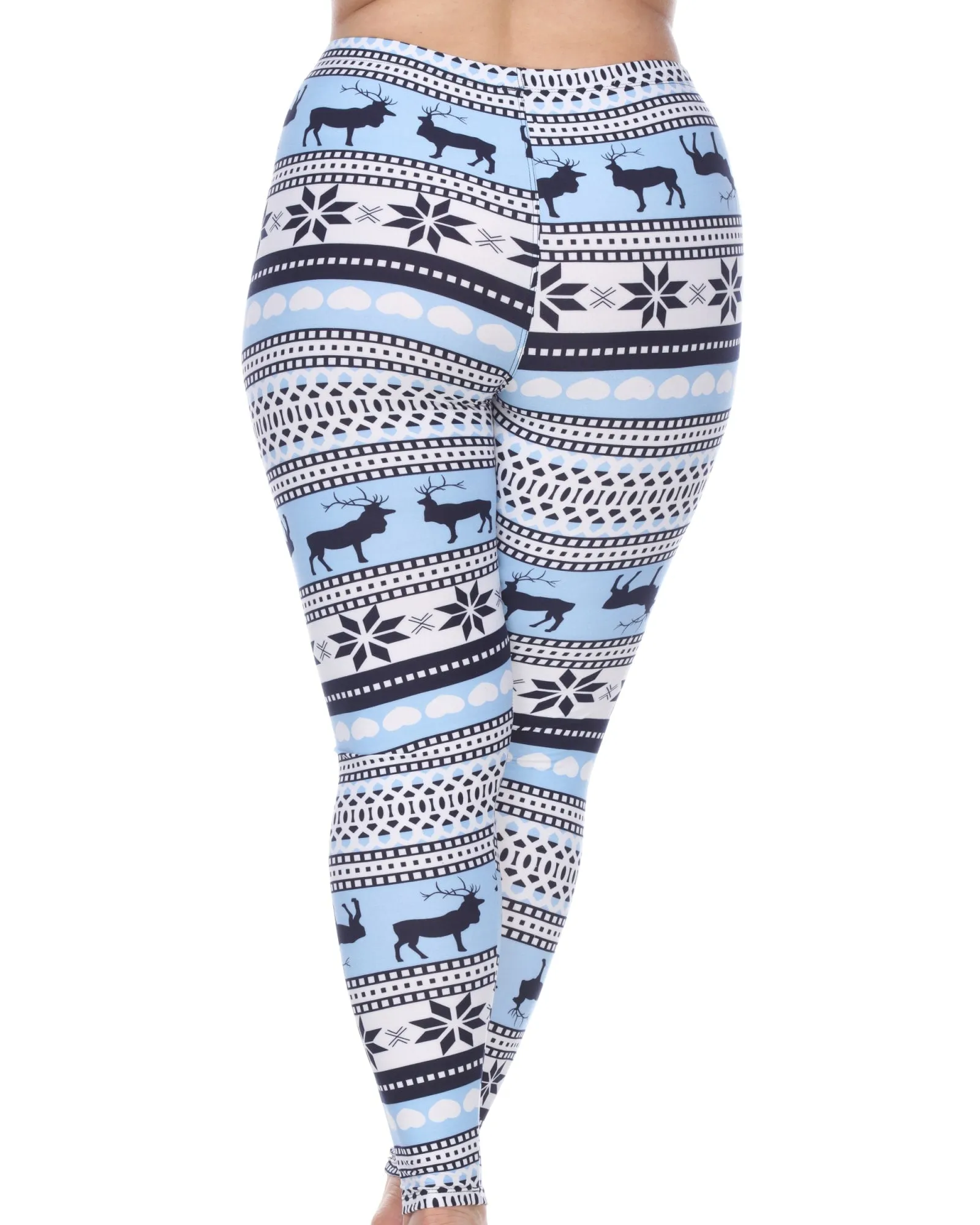 Printed Leggings | Blue White
