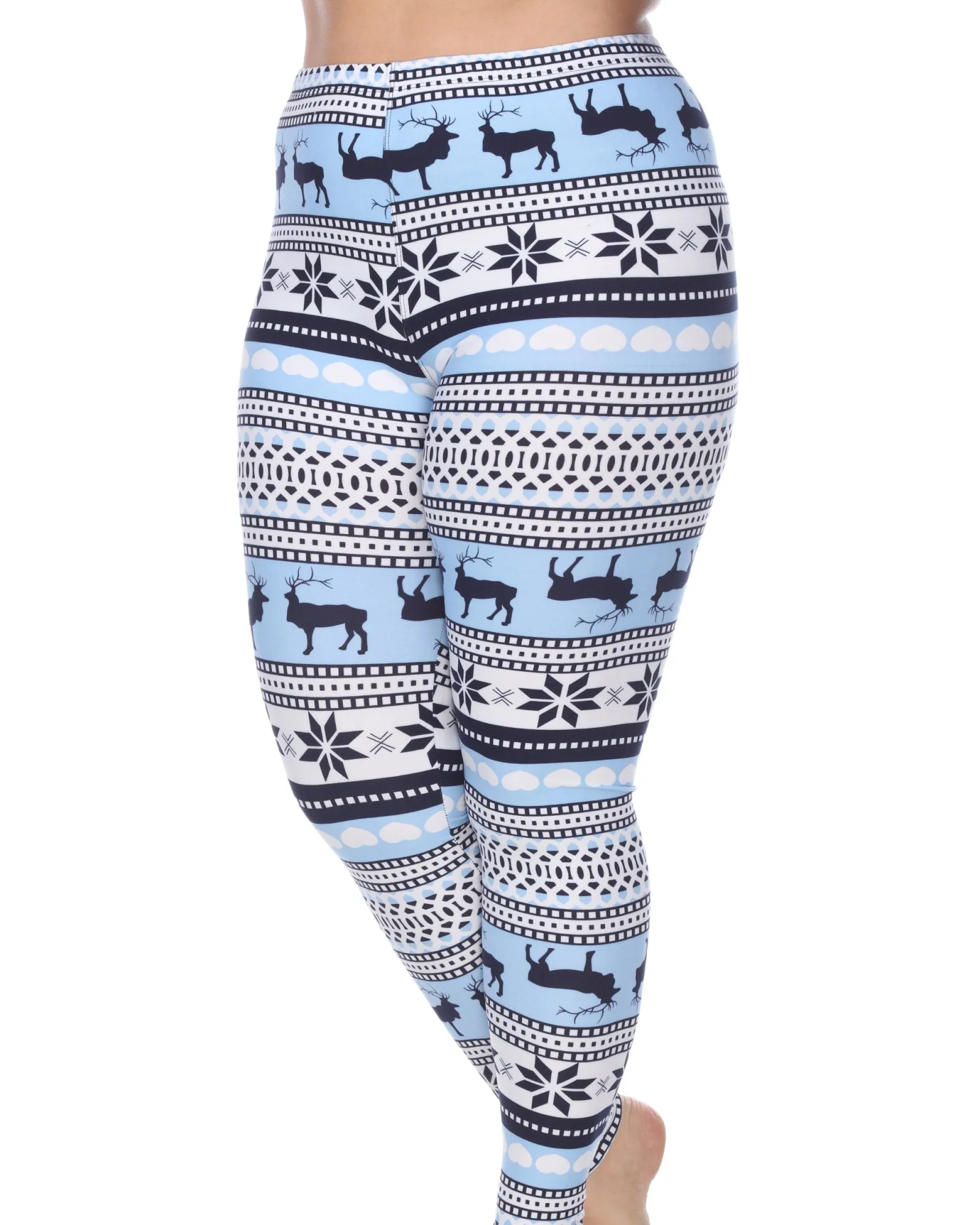Printed Leggings | Blue White