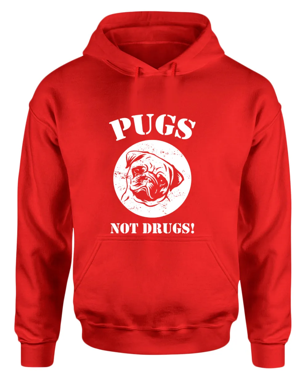 Pugs not drugs hoodie, pug lover hoodies
