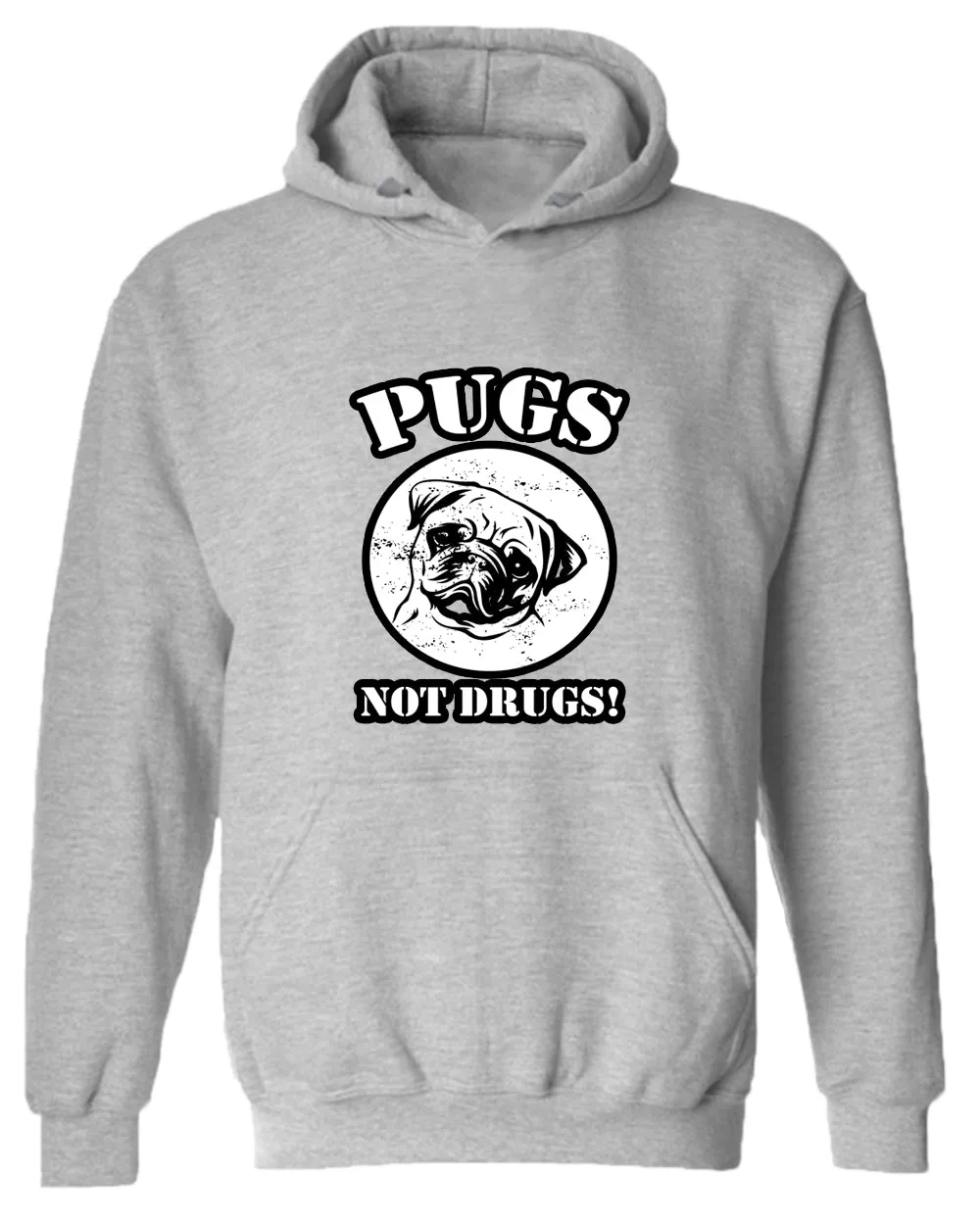 Pugs not drugs hoodie, pug lover hoodies