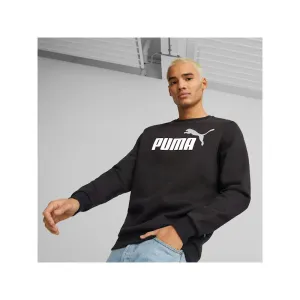 Puma Mens Essential  Two-Tone Big Logo Fleece Crew