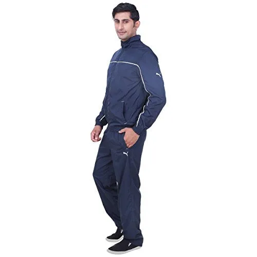 Puma Men's Synthetic Tracksuit (4055261904556_83575401_XL_New Navy)