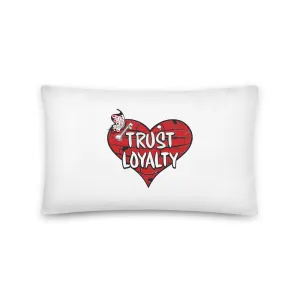 PW 1- 'Trust Loyalty' with Heart Basic Pillow