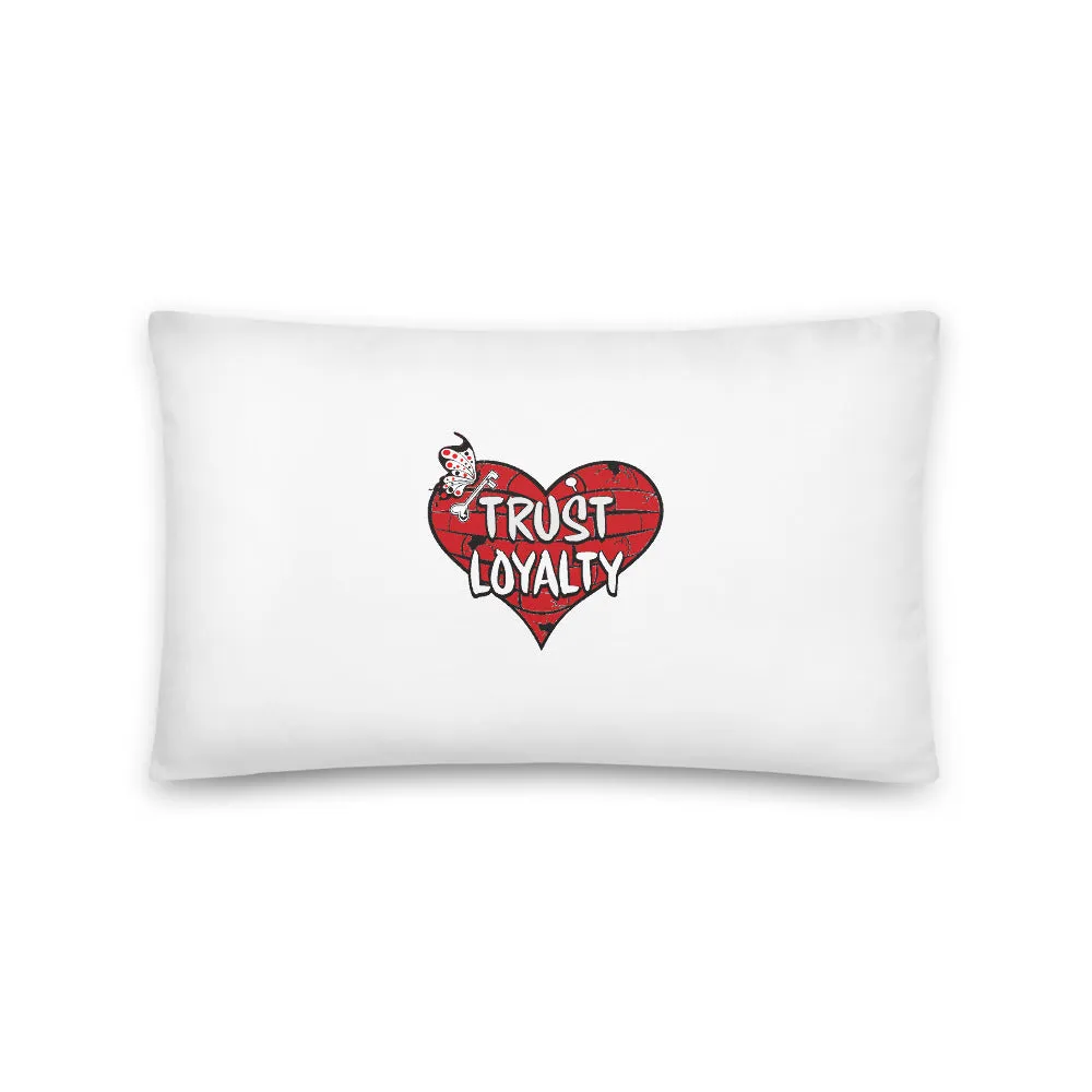PW 1- 'Trust Loyalty' with Heart Basic Pillow