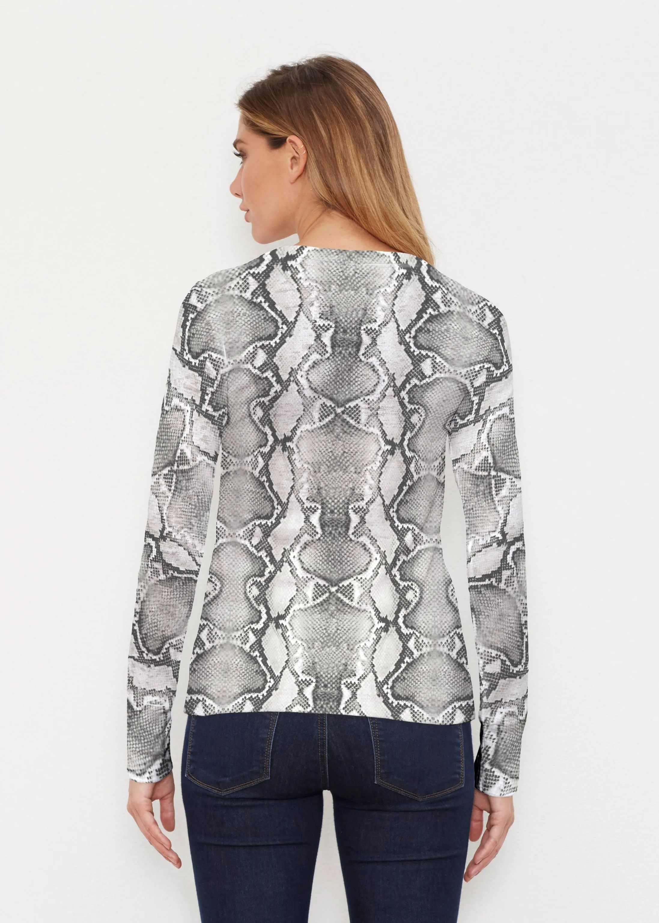 Python Silver (7272) ~ Thermal Long Sleeve Crew Shirt