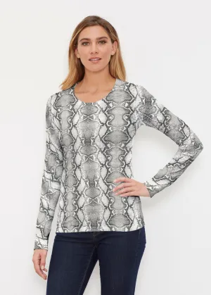 Python Silver (7272) ~ Thermal Long Sleeve Crew Shirt
