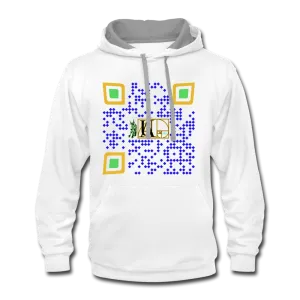QR Code White Hoodie